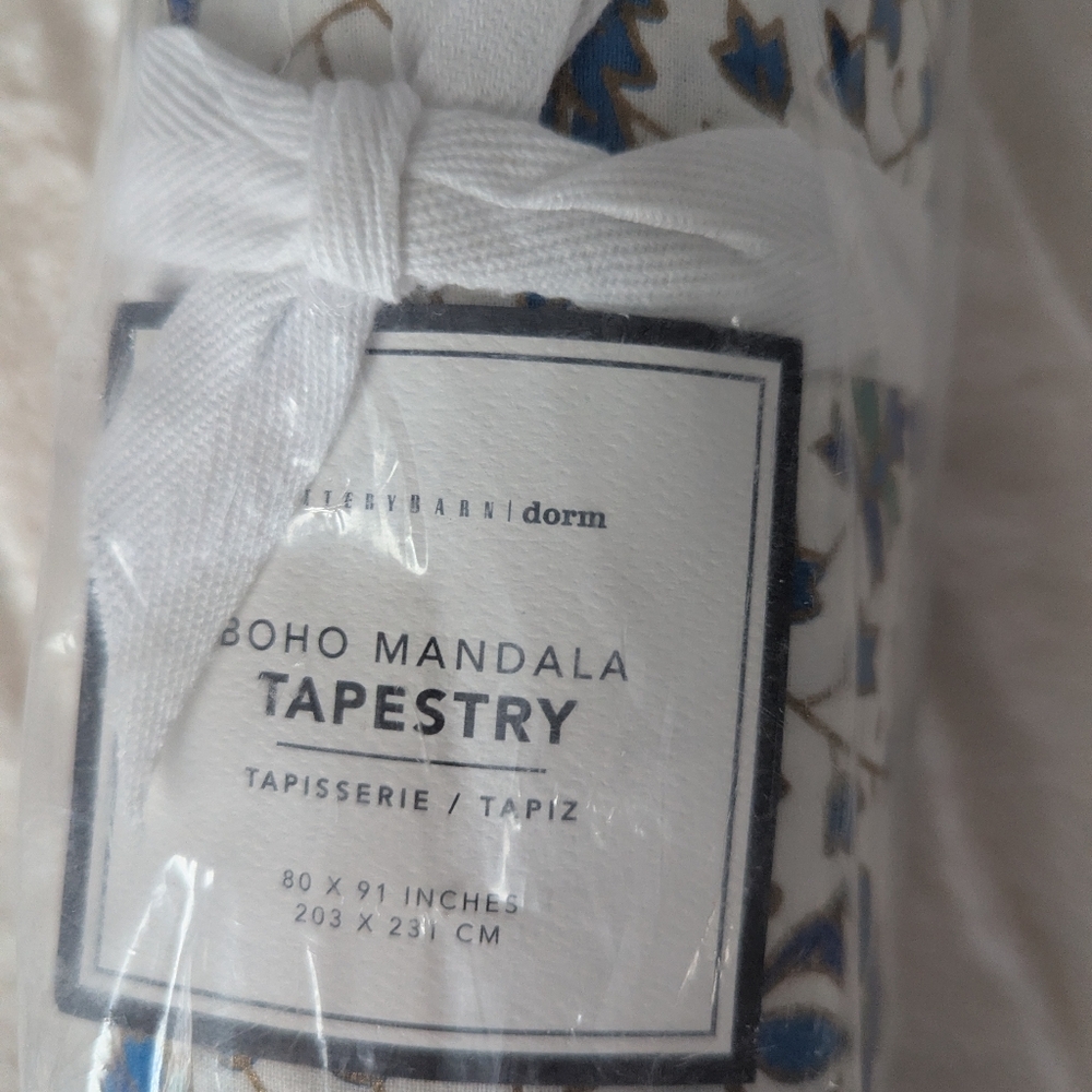 Pottery Barn Mandala Boho Tapestry wall hanging NEW - Picture 4 of 5
